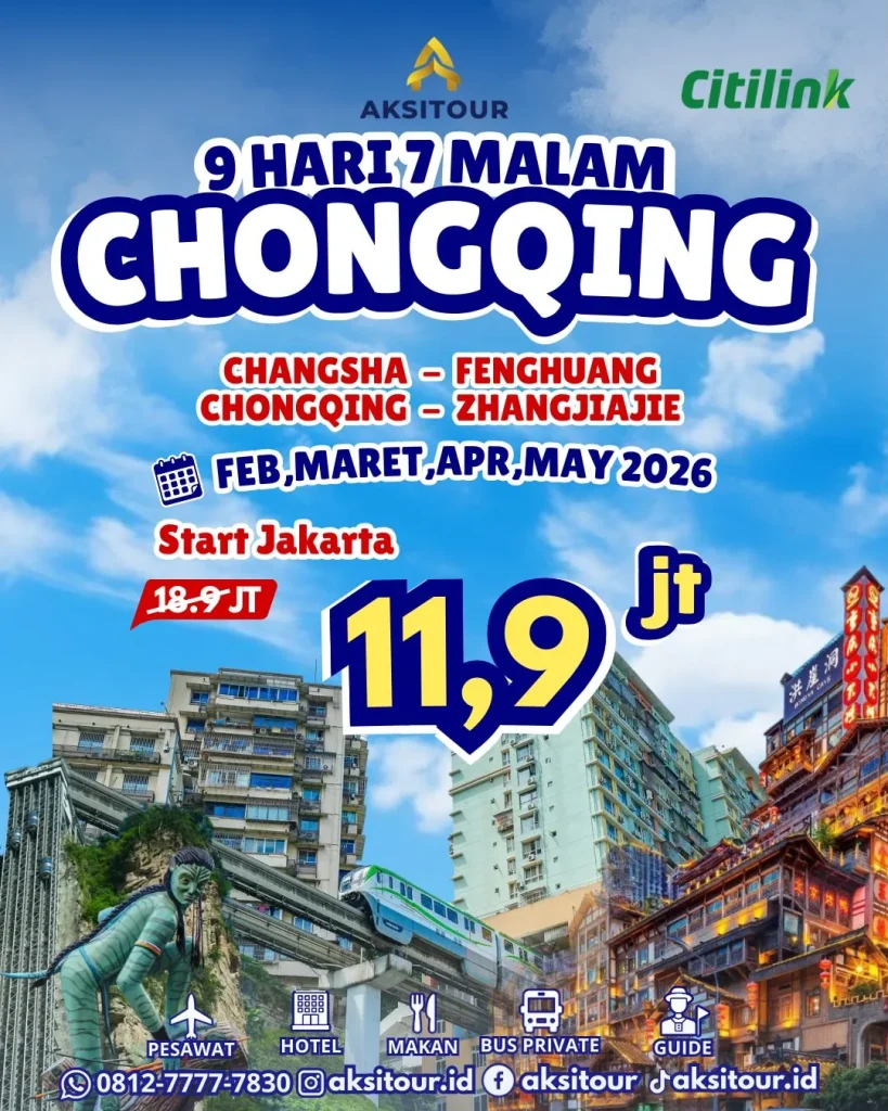 Chongqing 9 hari 7 malam